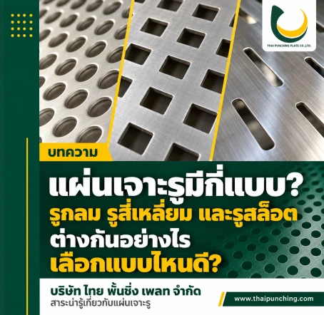 แผ่นเจาะรูมีกี่แบบ